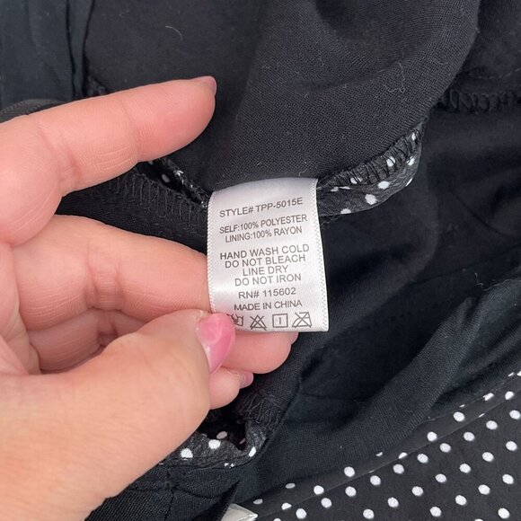 The Indigo Child Black & White‎ Polka Dot Wide-Leg Pants Y2K Womens 30 - Picture 5 of 11